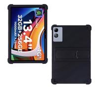 AKNICI Custodia Silicone per DOOGEE Tab G6 Max/TABWEE T60 Pro/TECLAST T65PLUS/ TECLAST T65/ OSCAL PAD 200 Tablet 13.4 Pollici, Protettiva Cover con Supporto Integrato, Nero