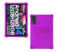 AKNICI Custodia Silicone per DOOGEE U11/DOOGEE U11 PRO/Blackview Tab90 Wifi/Blackview Tab9 Wifi/Blackview Tab90 Tablet 11 Pollici, Protettiva Cover con Supporto Integrato, Viola