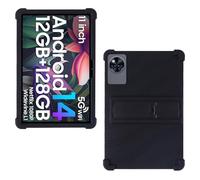 AKNICI Custodia Silicone per DOOGEE U11/ DOOGEE U11 Pro/TABWEE T90/ TABWEE W90/ UJJ U7/ AGM PAD P2/ AGM PAD T2/ UMIDIGI G9 Tab Tablet 11 Pollici, Protettiva Cover con Supporto Integrato, Nero