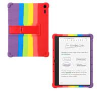 AKNICI Custodia Silicone per TCL Note A1 NXTPAPER Tablet 11.5 Pollici, Protettiva Cover con Supporto Integrato, Arcobaleno