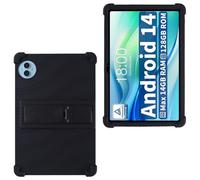 AKNICI Custodia Silicone per TECLAST P50 / TECLAST P50S / DOOGEE U11 / DOOGEE U11 PRO 2025 Tablet 11 Pollici, Protettiva Cover con Supporto Integrato, Nero
