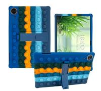 AKNICI Custodia Silicone per TECLAST T70/ Byxsb G140L/ LOGICOM Tab XXL 14/ URAO 140L/ MAXLEGEN M14/ RUSHAR A140 Tablet 14 Pollici, Protettiva Cover con Supporto Integrato, Blu Scuro