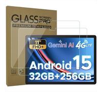 AKNICI Pellicola Protettiva per DOOGEE Tab G6+ Tablet 11 Pollici, Vetro Temperato Film per DOOGEE Tab G6+ Tablet 11 Pollici, Ultra Trasparente/Anti-graffio/Durezza 9H, Pacco da 2