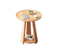 AKNKMHKDE Tavolini Piccoli Per La Camera Da Letto Tavolino Da Divano Semplice For Soggiorno, Piccolo Tavolo Rotondo In Legno Massello Tavolino da Caffè(B)