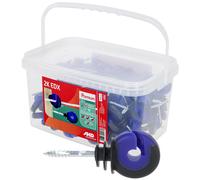 AKO Isolatore ad anello bicolore EDX con anima in metallo passante 125 pezzi nessun colore
