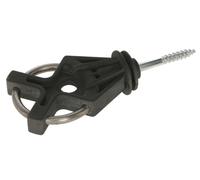 AKO Kerbl Isolatore per cancelli X³ - 10 pezzi con filettatura per legno, anello zincato