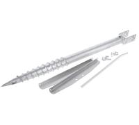 AKO Picchetto a spirale per ancoraggio al terreno per pannello solare da 55 o 100 Watt