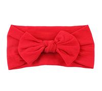 AKOAK 1 confezione di fascia elastica in morbido nylon tinta unita delicata sulla pelle per bambini (rosso)