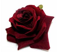 AKOAK 1 fermaglio per capelli a forma di rosa, stile bohémien, accessorio per capelli da sposa, vacanze, flamenco, matrimoni, feste, vacanze, copricapo floreale, accessori per capelli femminili con