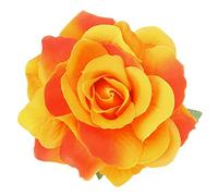 AKOAK 1 fermaglio per capelli a forma di rosa, stile bohémien, accessorio per capelli da sposa, vacanze, flamenco, matrimoni, feste, vacanze, copricapo floreale, accessori per capelli femminili