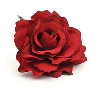 AKOAK 1 fermaglio per capelli a forma di rosa, stile bohémien, accessorio per capelli da sposa, vacanze, flamenco, matrimoni, feste, vacanze, copricapo floreale, accessori per capelli femminili