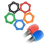 AKOAK Confezione da 5 anelli di protezione anti-rotolamento in gomma di colore assortiti