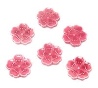 AKOAK Sakura - Porta bacchette in ceramica elegante porta bacchette in ceramica e stile giapponese, 6 pezzi, colore: rosa