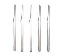AKOAK Set di 5 raschietti professionali multiuso in acciaio inox per rimuovere la pelle morta e i calli