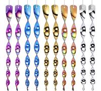 AKOFIC 10 Pezzi Repellente Per Uccelli Riflettente, Dissuasore per Uccelli Riflettente a Spirale per Proteggere Gli Uccelli, Decorazione da Giardino Balcone per Proteggere Alberi da Frutta e Fiori