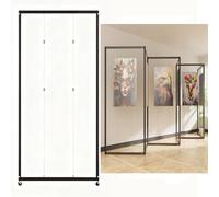 AKOGG Espositori Per Mostre D'Arte,Supporto Per Poster Con Ruote,Pieghevole E Portatile,Espositore Pubblicitario Da Pavimento A Terra,Cavalletto For Artisti(3pcs,120 * 240cm/47.2 * 94.5in)