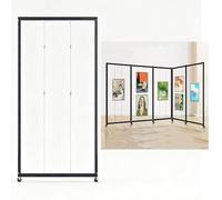 AKOGG Metallo Espositori Per Mostre D'Arte,Supporto Poster Con Ruote,Cavalletto,Espositore Informativo Da Pavimento,Supporti Presentazioni,Pannello Espositivo Mobile(1pcs,100 * 240cm)