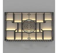 AKOGG Portabottiglie da Parete Elegante con Illuminazione LED - Scaffale in Metallo per Vino con Porta Calici Porta bottiglie di vino per Cucina e Soggiorno(Black,280cm(110.2in))