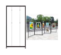 AKOGG Supporto for Poster Con Ruote,Espositore Pubblicitario Da Pavimento A Terra,Supporti Presentazioni,Cavalletto for Artisti,Supporto for Cartelli Nuziali(1pcs,120 * 220cm/47.2 * 86.6in)