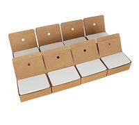 AKOLAFE 800 Pezzi Bianca Carta Kraft 89x54 mm Tarjetas De Papel Kraft Alta Qualità Biglietti da Visita Carte di Carta Kraft Fai Da Te Carta di Messaggio Vuoto Per Fai Da Te, Apprendimento, Memoria