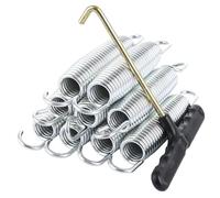 AKOLAFE Confezione da 20 molle per trampolino da 12,7 cm, per trampolini da 2,4 m, 3 m, 3,7 m, 4,3 m, resistenti con 1 gancio a T, in acciaio inox, resistenti alle intemperie, strumento di trazione