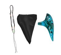 AKOOSY 1 set Ocarina Ceramica Strumento Musicale per Principianti e Performer Professionisti Leggero e Resistente per Eventi e Ritrovi tra Colore Blu
