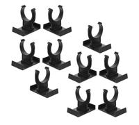 AKOOSY 10 Pezzi Clip per Zoccolo da Cucina in Pp Nero Rinforzato, Morsetti per Gambe Mobili per Stabilità e Supporto, per Riempire Spazi Sotto Mobili e Divani