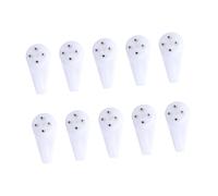 AKOOSY 10 pezzi Ganci Traccia in Plastica per Foto e Appendini Leggeri e Resistenti per Parete per Orologi Cappelli e Oggetti Decorativi