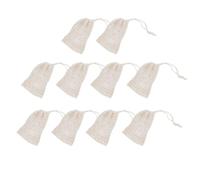 AKOOSY 10 Pezzi Sacchetti per Sapone in Ramia e Sisal Sacchetto Salva Sapone Sospeso Rete Schiumogena per Doccia Viso e Corpo