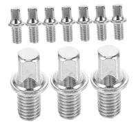 AKOOSY 10 Pezzi Viti per Tamburo M6x10mm in Ferro Placcato Argento, Facili da Installare senza Bave, Accessori per Chiave Rullante e Asse Pedale Batteria