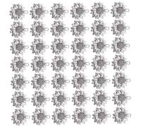 AKOOSY 100 pezzi Ciondoli Girasole in Anticato per Gioielli Fai da Te Decorazioni Bracciali Portachiavi
