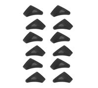 AKOOSY 12 Pezzi Ganci Auricolari in Silicone Antiscivolo per Occhiali e Occhiali da Sole Nero Presa Salda per Sport All'aperto come Calcio