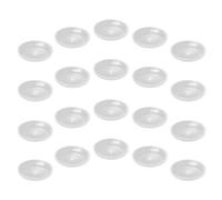 AKOOSY 150 Pezzi Vassoio Rotondo per Candele Foro, Plastica Trasparente Pp | Raccoglie la Cera, Pulizia Semplice, Scanalature Profonde e Tenuta Stabile, per Funzioni Religiose e Torte