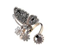 AKOOSY 1pezzi Anello Aperto Per Regolabile in Placcato Delicato e Raffinato Compleanno e Per Amiche e Famiglia