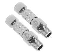 AKOOSY 2 Pezzi Adattatore Rapido per Compressore Aria con Regolazione Flusso Connettore Sgancio Veloce per Aerografo Accessorio per Controllo Aria per Progetti Artigianali e Modellismo