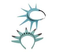 AKOOSY 2 Pezzi Fascia Statua della Libertà per Feste Tema Accessorio Costume Donna e Corona Lady Liberty per Halloween e Celebrazioni Patriottiche