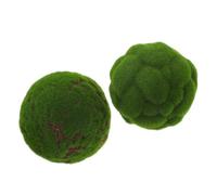 AKOOSY 2 Pezzi Palla Decorativa di Muschio Artificiale Verde in Schiuma Aspetto Realistico per Ambienti Domestici e Centri Commerciali, per Decorazioni Naturali
