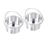 AKOOSY 2 Pezzi Pentolino in Alluminio per Sciogli Cera, Vaso Interno Affidabile ad Alta Efficienza per Scaldacera, Accessorio per Cura della Bellezza