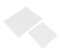 AKOOSY 2 Pezzi Piastre di Stampa in Gel Trasparente, Lastre Riutilizzabili in Gel e Pu, Formato A4 200x250mm e Quadrato 152x152mm, per Scrapbooking e Strumenti di Intaglio