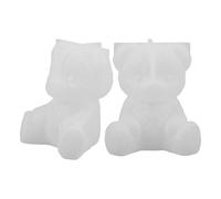 AKOOSY 2 Pezzi Stampi in Silicone Mini Orsetto per Dolci Cioccolato e Resina per Creazioni Fondente Caramelle e Decorazioni Te