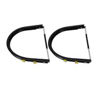 AKOOSY 2 Pezzi Supporto per Visiera di Saldatura in Lega di Alluminio Nero e Rotazione 180°, Installazione Facile per Casco da Saldatore e Uso in Edile