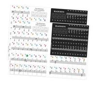 AKOOSY 2 set Adesivi Tastiera Pianoforte per Principianti Note Musicali Facili da Applicare e Rimuovere Materiale Sicuro e Durevole per Insegnamento e Apprendimento Pianoforte