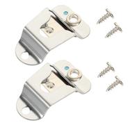 AKOOSY 2 set Supporto Clip per Microfono Radio Cb in Metallo Resistente con Viti per Montaggio Auto Ufficio e Casa