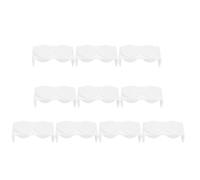 AKOOSY 20 Pezzi Bicchieri per Lavaggio Pennelli Nail Art in Acrilico Bianco con Doppia Vasca e Coperchio, per Manicure e Pittura Esterna Riutilizzabile
