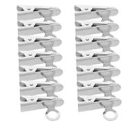 AKOOSY 20 Pezzi Clip Microfono Lavalier in Metallo Porta Microfono da Bavero Regolabile per Cravatte Camicie e Clip Fissa Resistente per Podcast Interviste e Presentazioni