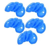 AKOOSY 20 Pezzi Copertura Protettiva Accessorio Auto per Serratura Porta Gomma Blu, e Ammortizzatore di Urti, Riduce la Maggior Parte dei Veicoli