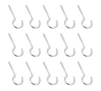 AKOOSY 20 Pezzi Gancio a Vite Anello in Acciaio Inox 304 Argento | Tende Appese e Prato, Uso Interno ed Esterno, Portata Elevata, Multipurpose