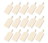 AKOOSY 20 Pezzi Mini Tagliere in Legno Beige Multifunzionale Manico per Progetti Artistici e Attività Familiari, per Artigianato e Espressione Artistica