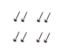 AKOOSY 200paia Occhi di Bambola Trasparenti Punte per Artigianato Fai da Te Occhi di Sicurezza per Animali in Plastica per Amigurumi e Pupazzi