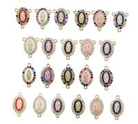 AKOOSY 24 pezzi Charms Vergine Maria in Lega Accessori Gioielli DIY per Collane Bracciali e Orecchini Pendenti Decorativi Resistenti e Creativi per Artigianato Personalizzato